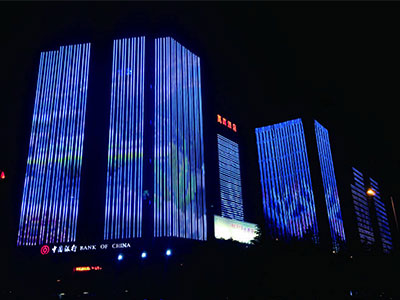 Suqian金融フォーチュンプラザの外部LED照明設計