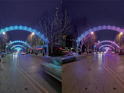 河北省BazhouにおけるJinkangdaoトンネルの景観照明設計