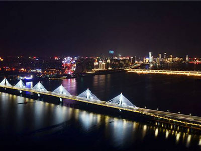ナンチャン・チャオヤン橋の夜景照明設計